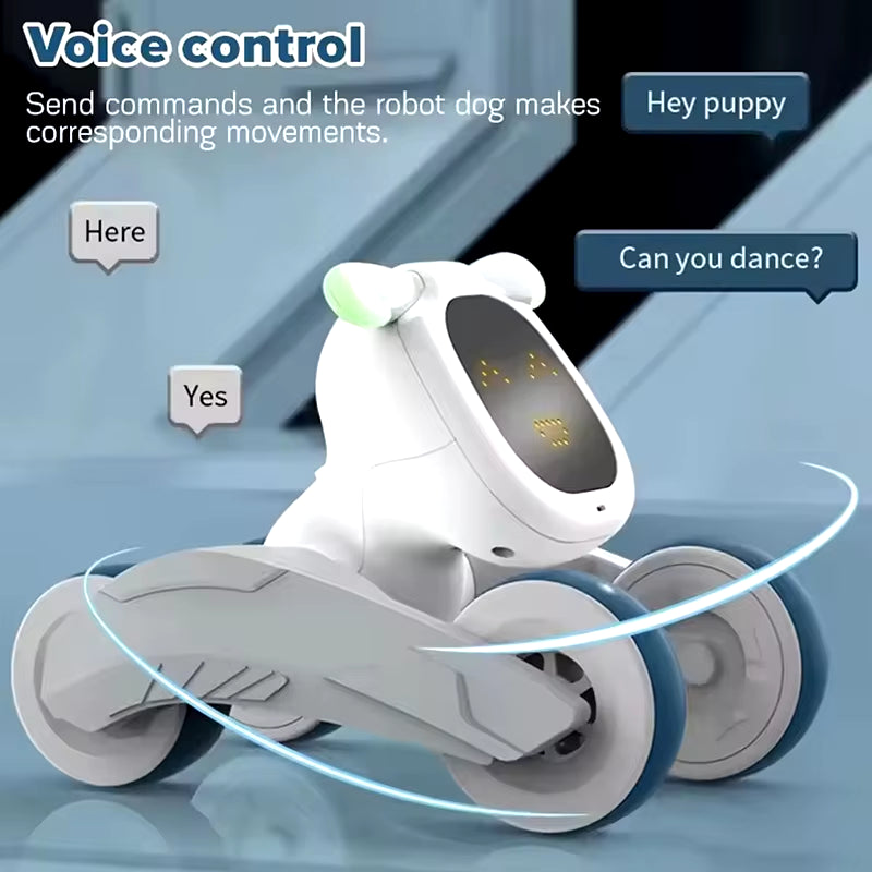 Early Education Robot Toy Kids Remote Control RC AI Technology Pet Dog Light Sound Recording Electronic Cartoon Toy