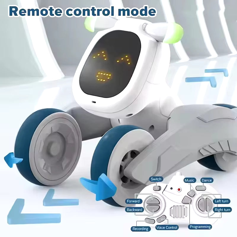 Early Education Robot Toy Kids Remote Control RC AI Technology Pet Dog Light Sound Recording Electronic Cartoon Toy